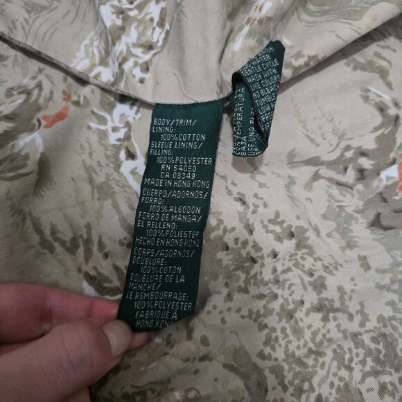 Vintage Lauren Ralph Lauren Quilted Denim Barn Jacket Equestrian Hunt Lining 3x - Picture 8 of 10